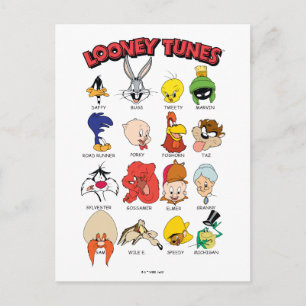 Carte Postale LOONEY TUNES™ Têtes