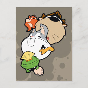 Carte Postale LOONEY TUNES™ Têtes massives stylisées