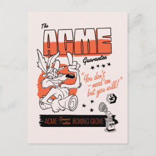 Carte Postale LOONEY TUNES™   WILE E. COYOTE™ ACME Boxing Glove