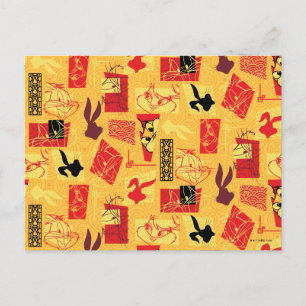 Carte Postale LOONEY TUNES™ Year of Rabbit Pattern