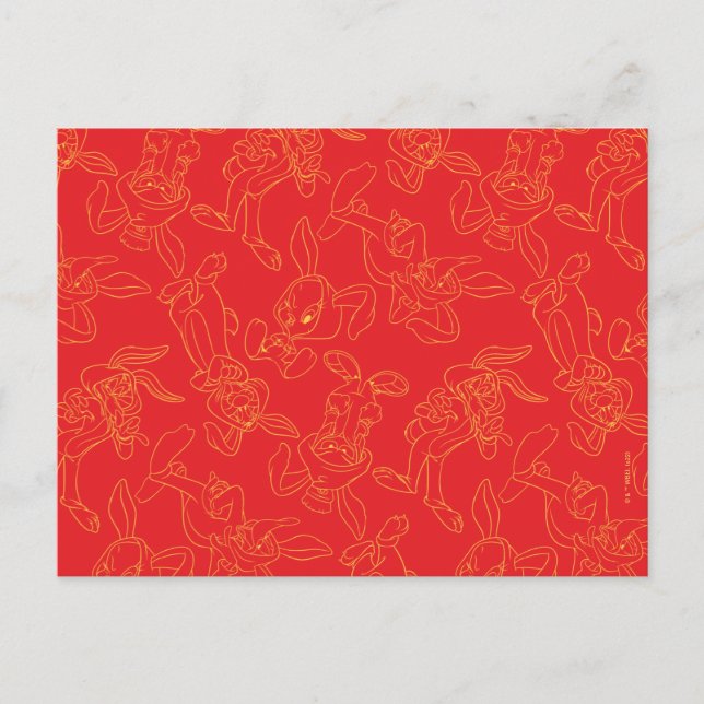 Carte Postale LOONEY TUNES™ | Year of the Rabbit Costume Pattern (Devant)