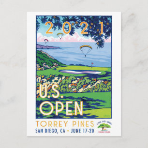 Carte Postale L'Open de golf USA 2021 TORREY PINES cadeaux