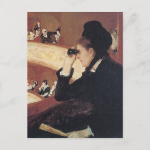 Carte Postale L'Opéra de Mary Cassatt, Impressionnisme Vintage