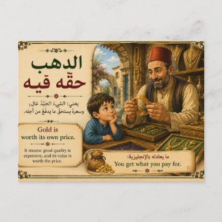 Carte Postale L'or a sa valeur