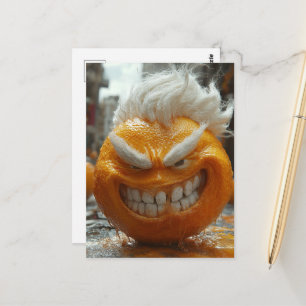Carte Postale L'Orange Encolérée Effrayante