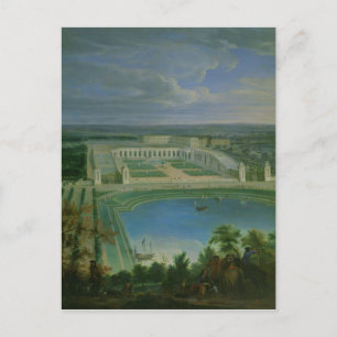 Carte Postale L'Orangerie et le Château de Versailles, 1696