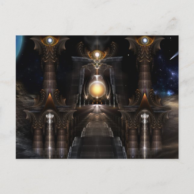 Carte Postale L'Orbe De L'Art Fractal Acrellis (Devant)