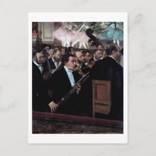 Carte Postale L'Orchestre à l'Opéra, Edgar Degas