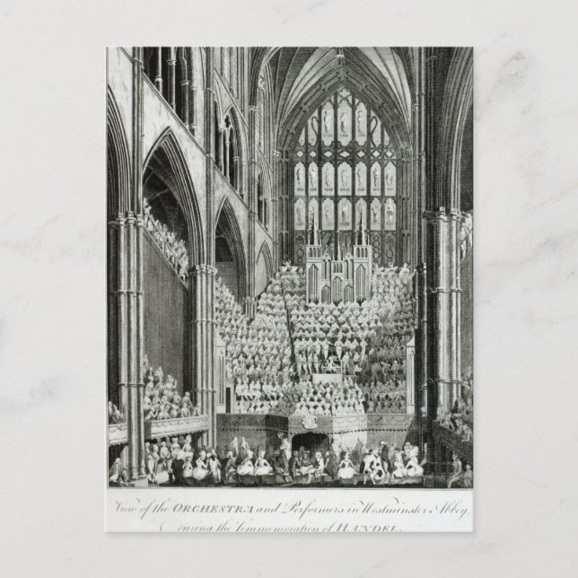 Carte Postale L'Orchestre et les Interprètes à Westminster (Devant)