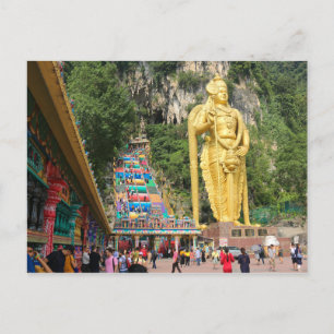 Carte Postale Lord Murugan & escalier à Batu Caves 5