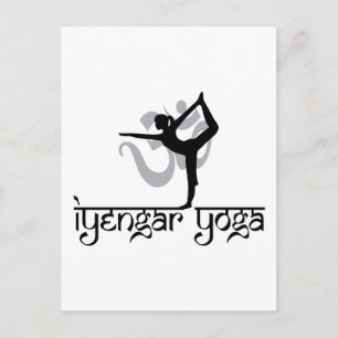 Carte Postale Lord of the Dance Pose Iyengar Yoga Cadeau