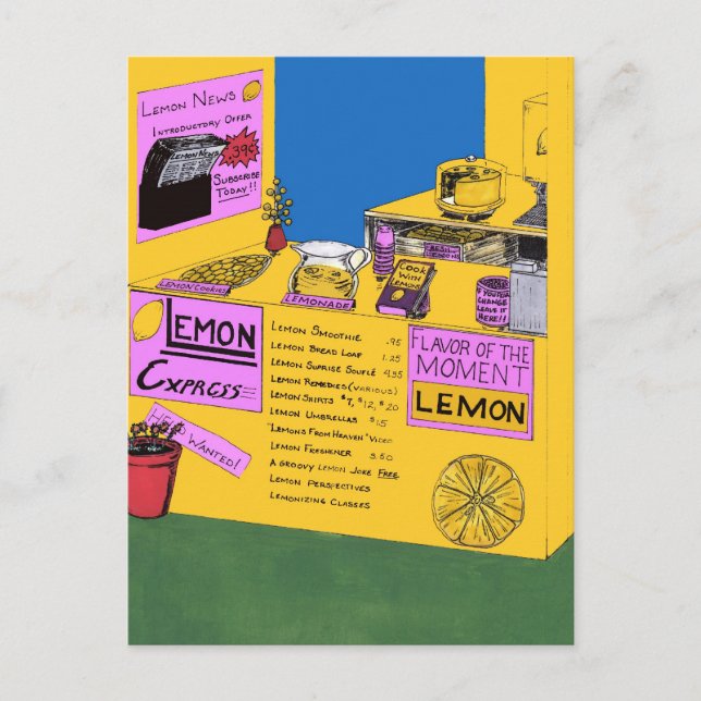 Carte Postale Lorsque Vous Avez Des Citrons, Faites De La Léméri (Devant)