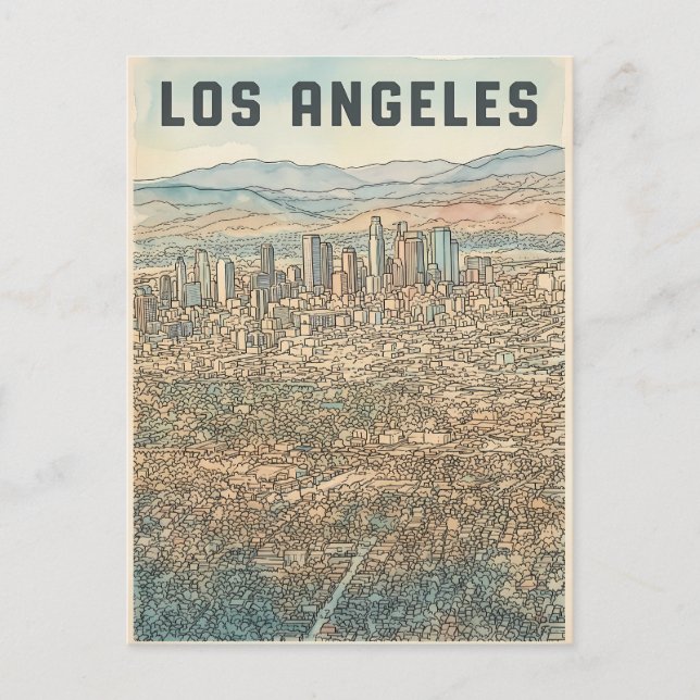 Carte Postale Los Angeles  (Devant)