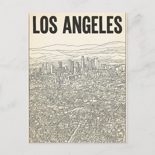 Carte Postale Los Angeles  (Devant)