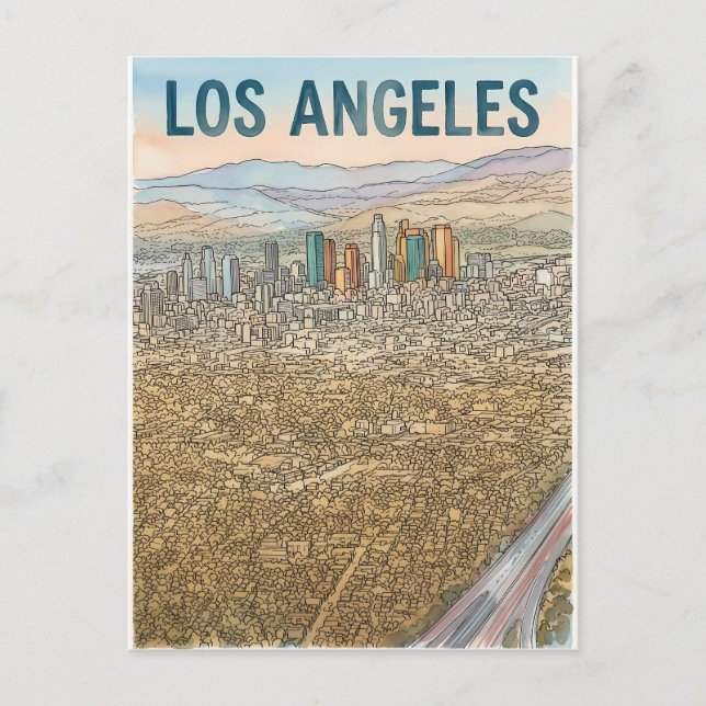 Carte Postale Los Angeles  (Devant)
