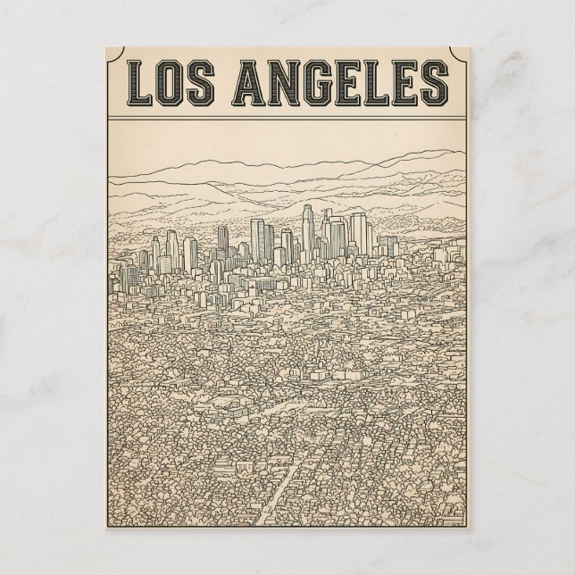 Carte Postale Los Angeles  (Devant)