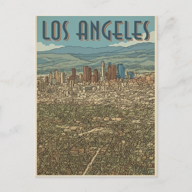 Carte Postale Los Angeles  (Devant)