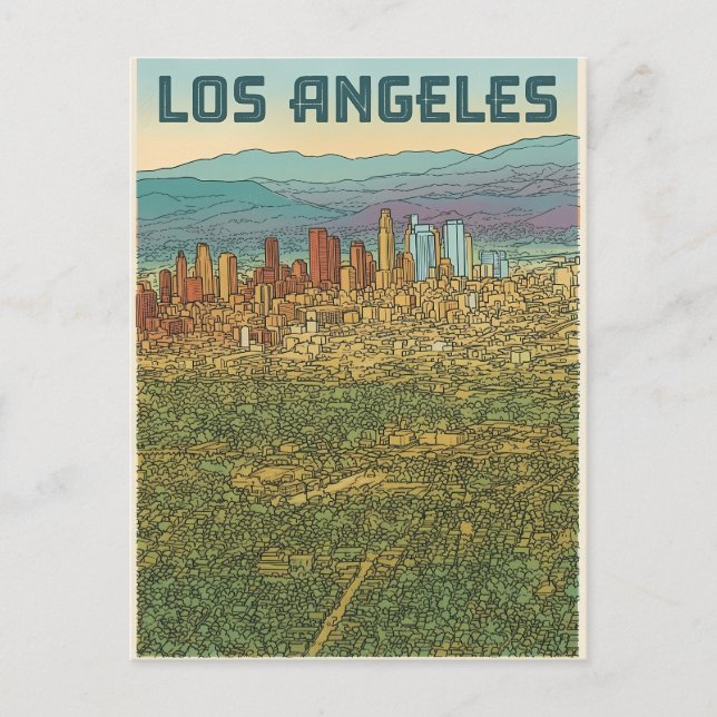 Carte Postale Los Angeles  (Devant)