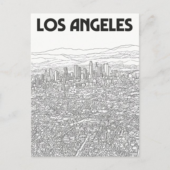 Carte Postale Los Angeles  (Devant)
