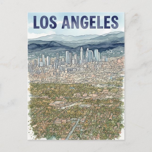 Carte Postale Los Angeles  (Devant)