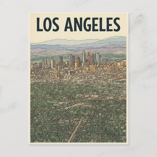 Carte Postale Los Angeles  (Devant)