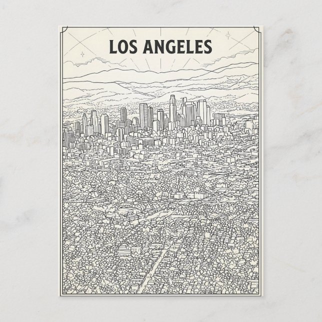 Carte Postale Los Angeles  (Devant)