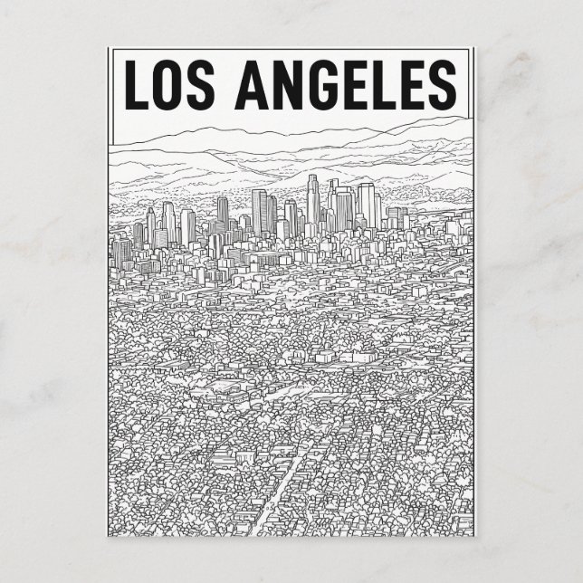 Carte Postale Los Angeles  (Devant)
