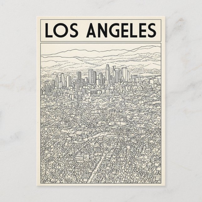 Carte Postale Los Angeles  (Devant)