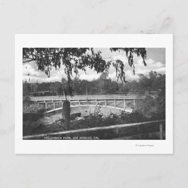 Carte Postale Los Angeles, CA Vue de Hollenbeck Park (Devant)