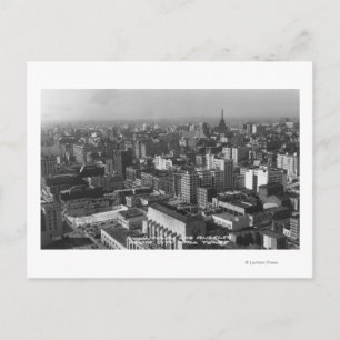 Carte Postale Los Angeles, CA Vue du centre-ville depuis l'hôtel