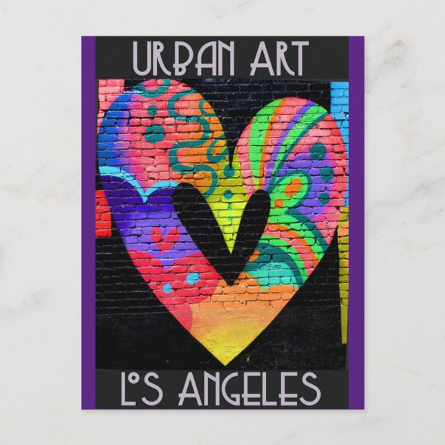 Carte Postale Los Angeles California Cool Urban Street Art (Devant)