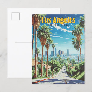 Carte Postale Los Angeles California USA Vintage voyage