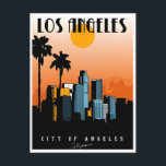 Carte Postale Los Angeles Californie Amérique Vintage voyage<br><div class="desc">vintage,  rétro,  voyage,  moderne,  aquarelle,  classique,  états-unis,  amérique,  Californie,  Los Angeles, </div>
