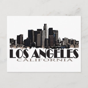 Carte Postale Los Angeles Californie - skyline sombre