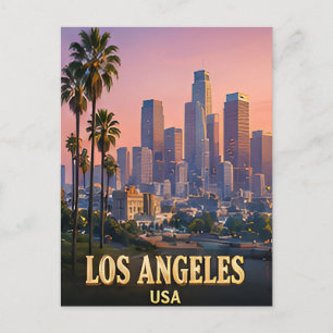 Carte Postale ✈️ Los Angeles Californie Souvenirs 🌴