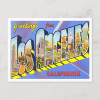 Los Angeles, Californie Vintage Big Letters