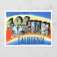 Los Angeles, Californie Vintage Big Letters