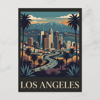Carte Postale Los Angeles Californie Voyage Rétro Vintage