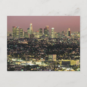 Carte Postale Los Angeles Cityscape at Night