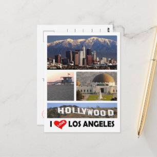 Carte Postale Los Angeles - I Love - États-Unis -