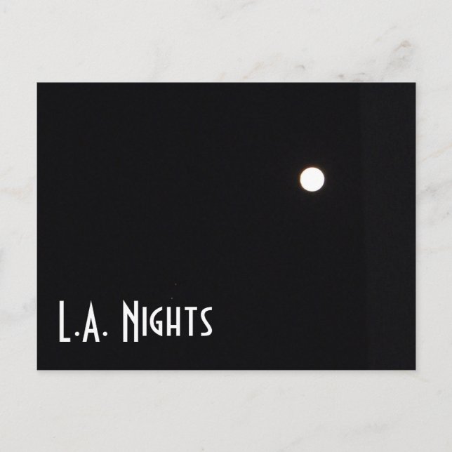 Carte postale Los Angeles Nights ! (Devant)