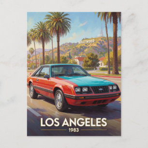 Carte Postale Los Angeles Performance de rue en Californie 1983