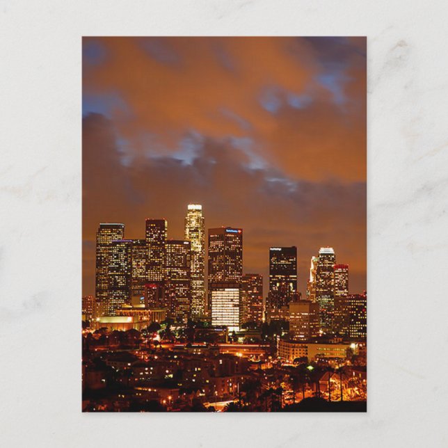 Carte Postale Los Angeles Red Skies (Devant)