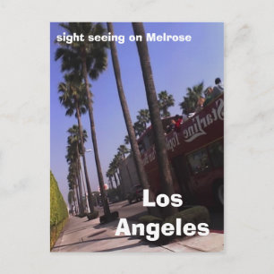 Carte Postale Los Angeles, sight seeing on Melrose
