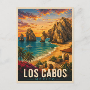 Carte Postale Los Cabos Mexique Voyage Rétro
