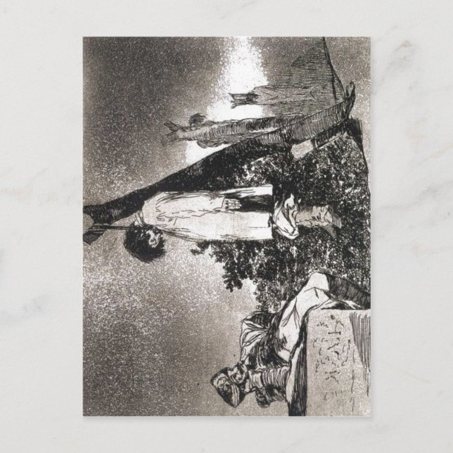 Carte Postale Los desastres de la guerra, assiette 36 Goya, Tamp (Devant)