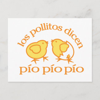 Carte Postale los pollitos dicen...