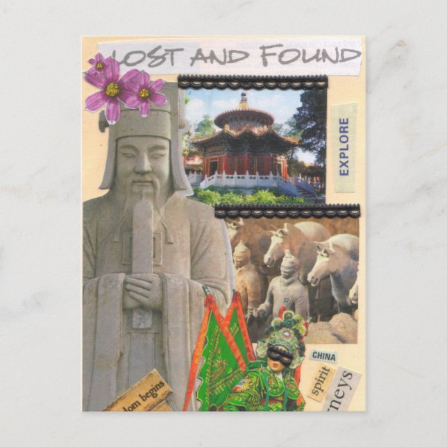 Carte postale Lost Found Journeys (Devant)