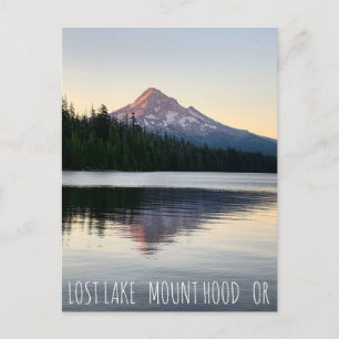 Carte Postale Lost Lake Mount Hood Oregon Sunrise Réflexions
