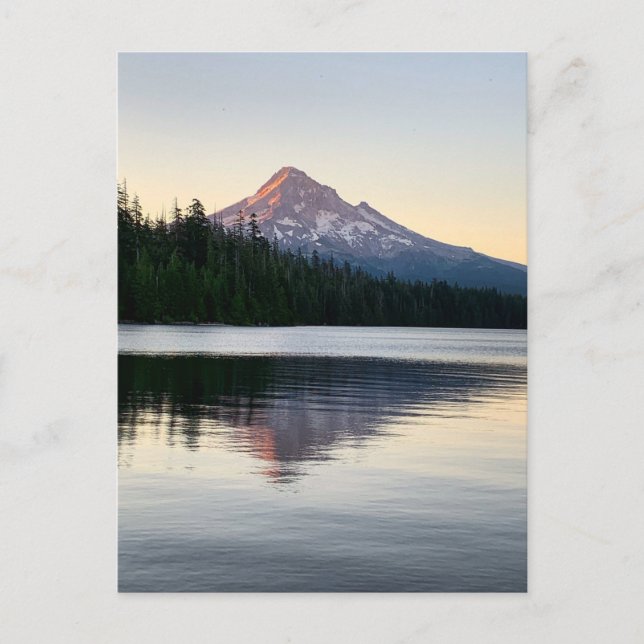 Carte Postale Lost Lake Mount Hood Sunrise Réflexions (Devant)